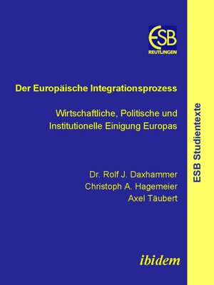 cover image of Der Europäische Integrationsprozess